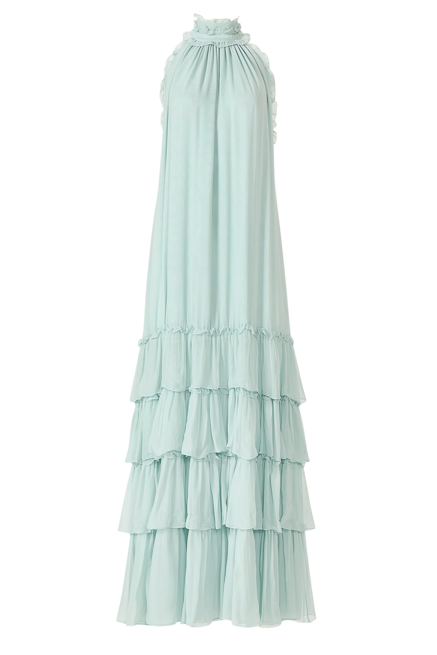 Dassa-Silk-Georgette-Ruffled-Dress-Costarellos-Dresses88343_nobg Costarellos Dresses - Romantic Greek Lace - Shop at Luxury Shoes