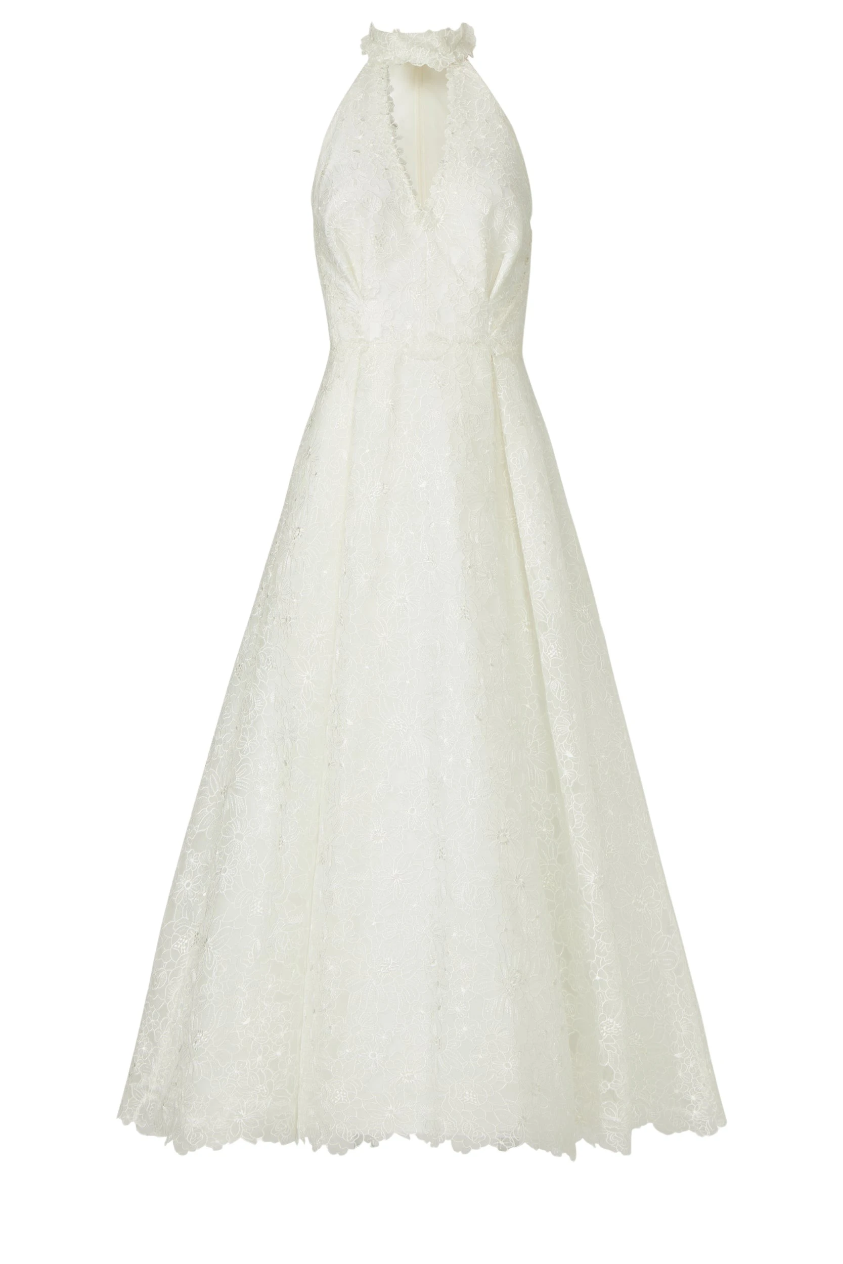 Lavinia-Embroidered-Organza-Halterneck-Midi-Dress-Costarellos-Dresses86540_nobg Costarellos Dresses - Romantic Greek Lace - Shop at Luxury Shoes