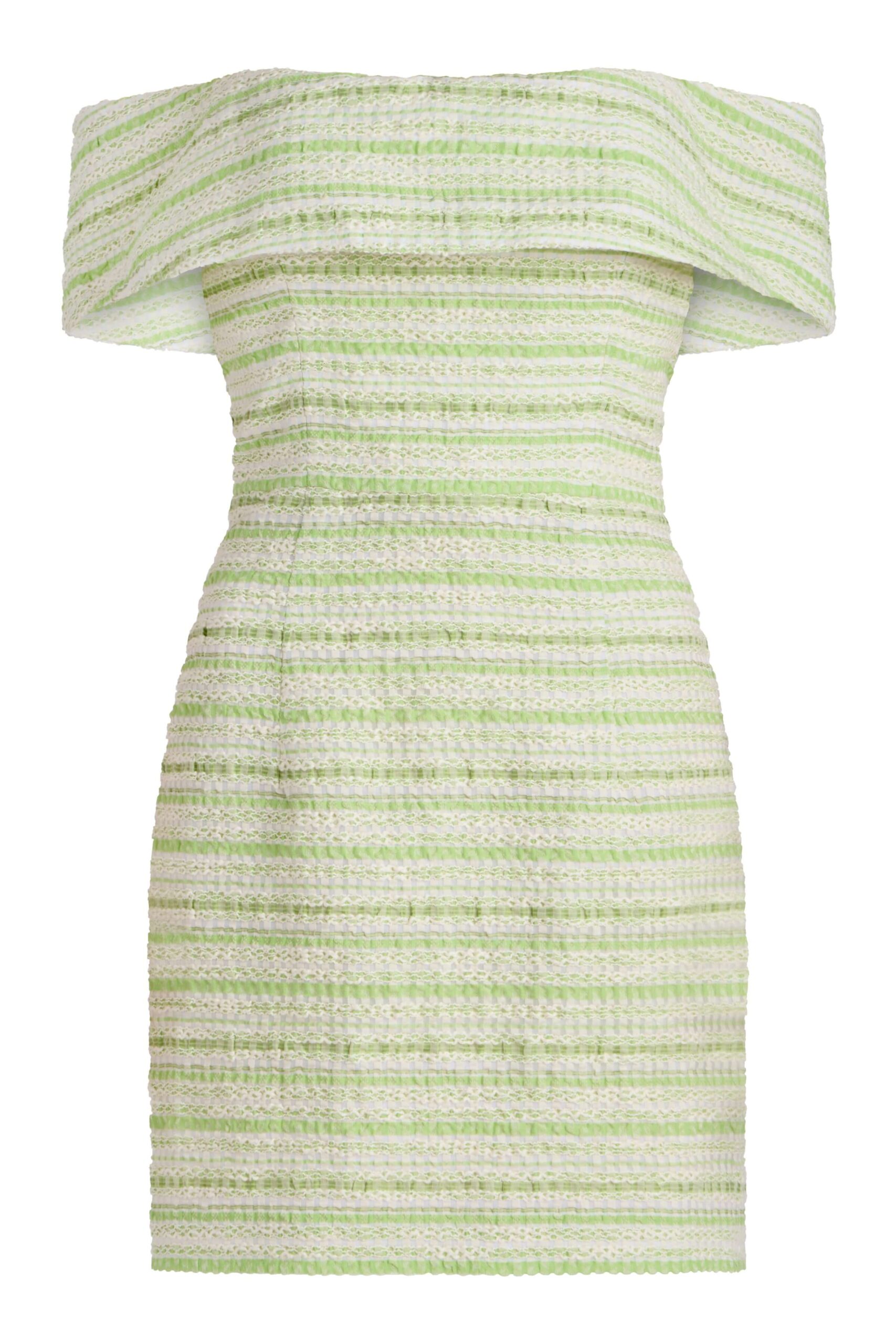 Markarian Alice Lime Textured Stripe Dress - Dresses - New York Luxury Occasion Wear at Luxury Shoes Markarian Alice Lime Textured Stripe Dress - Dresses - New York Luxury Occasion Wear at Luxury Shoes