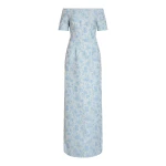Markarian Gilda Cornflower And Mint Brocade Gown - Dresses - New York Luxury Occasion Wear at Luxury Shoes Markarian Gilda Cornflower And Mint Brocade Gown - Dresses - New York Luxury Occasion Wear at Luxury Shoes