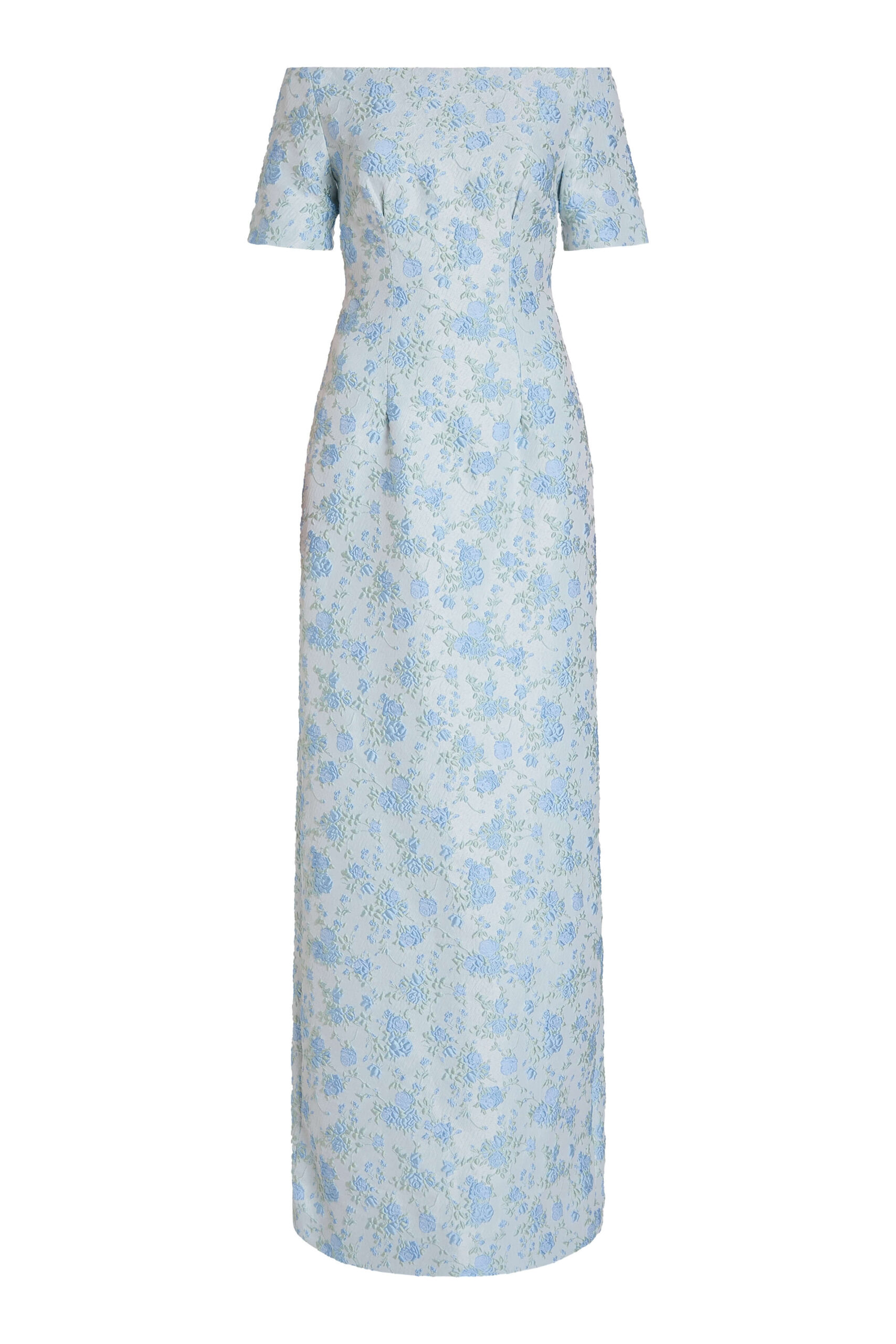 Markarian Gilda Cornflower And Mint Brocade Gown - Dresses - New York Luxury Occasion Wear at Luxury Shoes Markarian Gilda Cornflower And Mint Brocade Gown - Dresses - New York Luxury Occasion Wear at Luxury Shoes