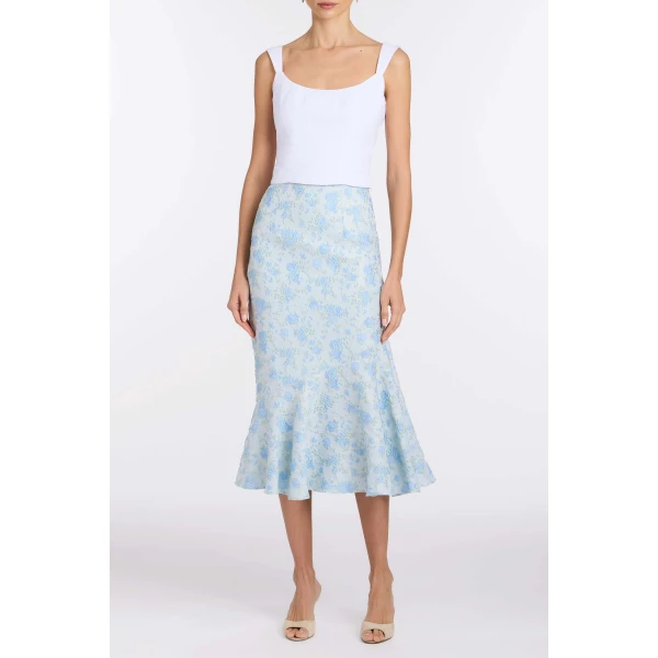 Markarian Maisie Cotton Eyelet Corset Top - Tops - New York Luxury Occasion Wear at Luxury Shoes 