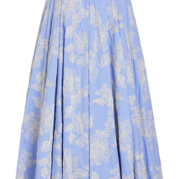 Markarian Soleil Floral Embroidered Midi Skirt - Skirts - New York Luxury Occasion Wear at Luxury Shoes 