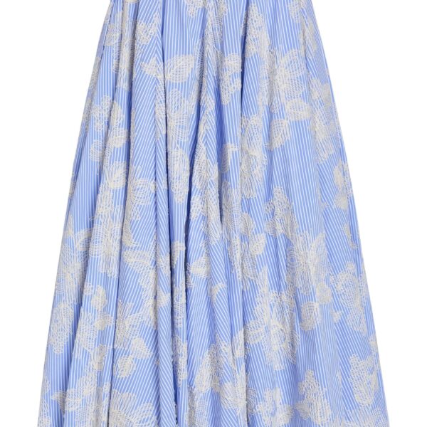 Markarian Soleil Floral Embroidered Midi Skirt - Skirts - New York Luxury Occasion Wear at Luxury Shoes 