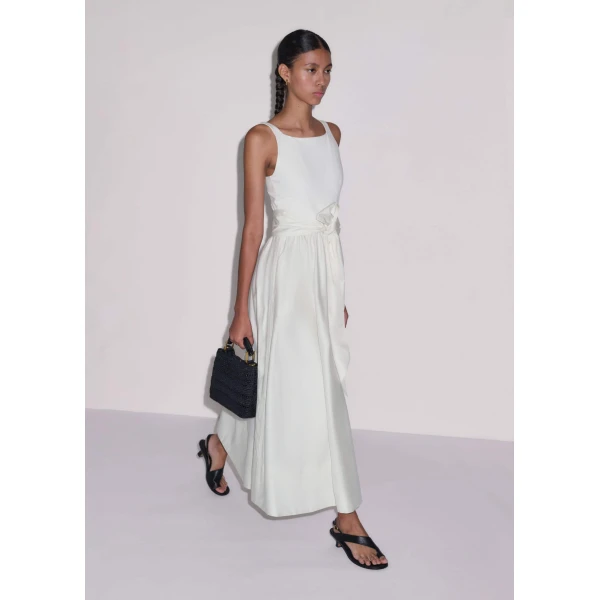 Jersey + Poplin – luxury British White in Me and Em exclusively at Luxury Shoes 