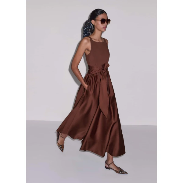 Jersey + Poplin – luxury British Brown in Me and Em exclusively at Luxury Shoes 