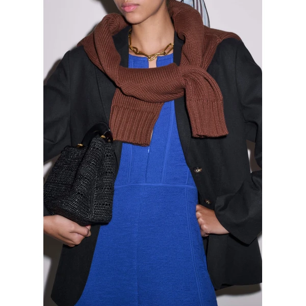 Textured Jersey – luxury British Blue in Me and Em exclusively at Luxury Shoes 