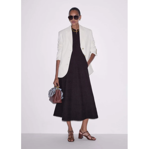 Textured Tweed – luxury British Brown in Me and Em exclusively at Luxury Shoes 