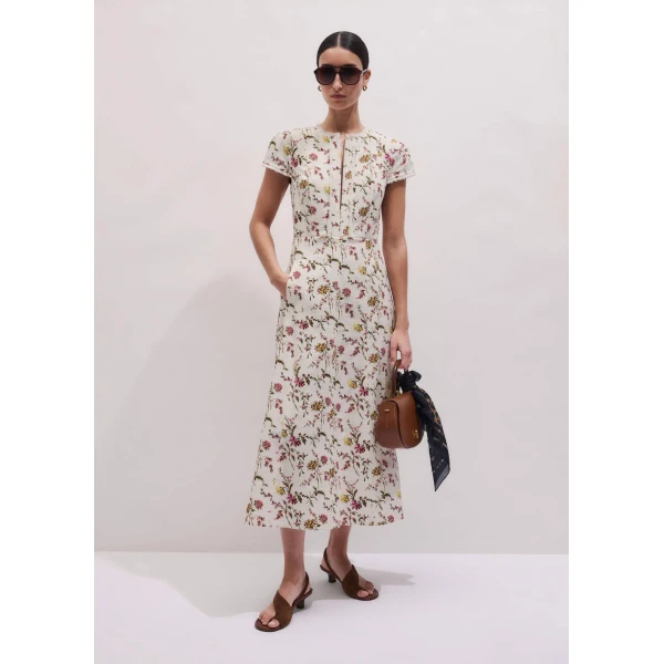 Me + Em Fit + Flare Midi Dress