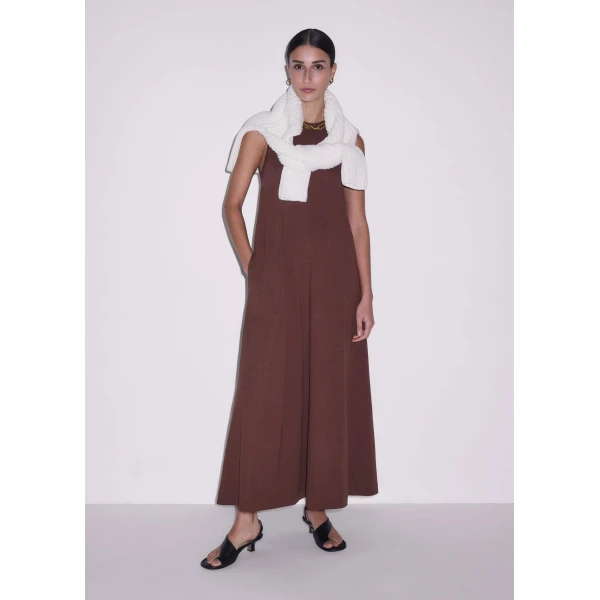 Slub Jersey – luxury British Brown in Me and Em exclusively at Luxury Shoes 