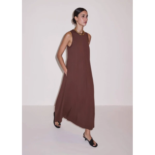 Slub Jersey – luxury British Brown in Me and Em exclusively at Luxury Shoes 