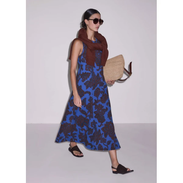 Slub Jersey – luxury British Blue in Me and Em exclusively at Luxury Shoes 