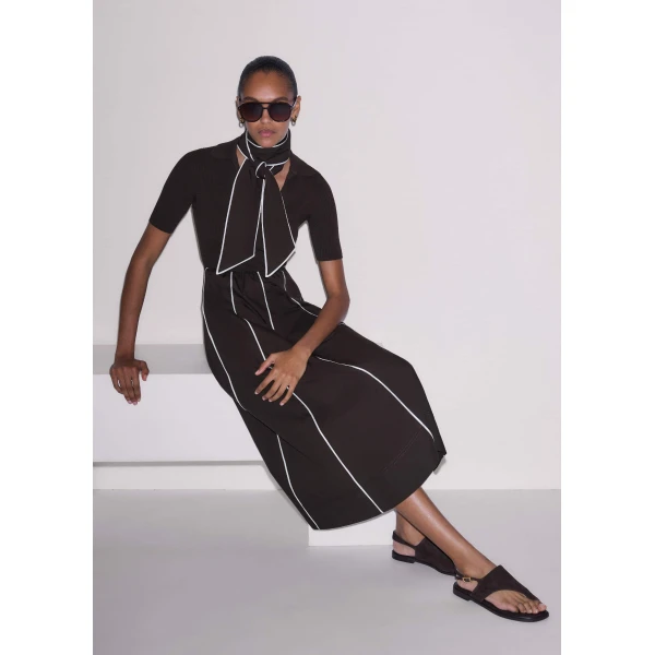 Knit + Poplin – luxury British Brown in Me and Em exclusively at Luxury Shoes 