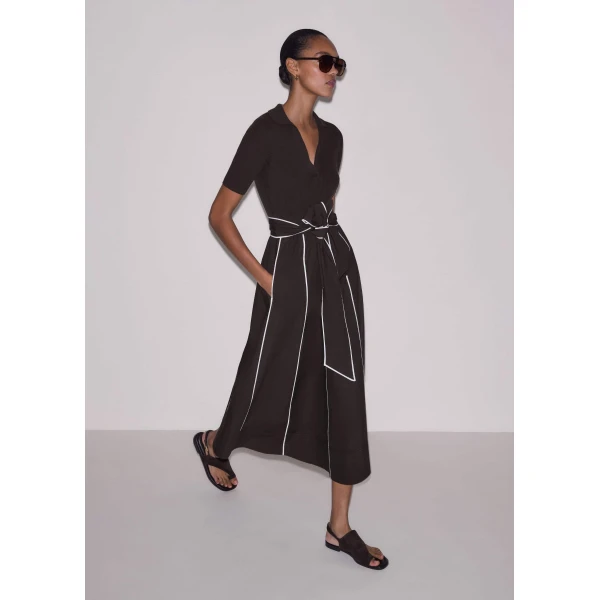 Knit + Poplin – luxury British Brown in Me and Em exclusively at Luxury Shoes 