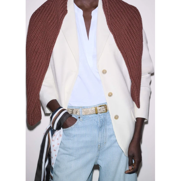 Cotton Slub Jersey – luxury British White in Me and Em exclusively at Luxury Shoes 