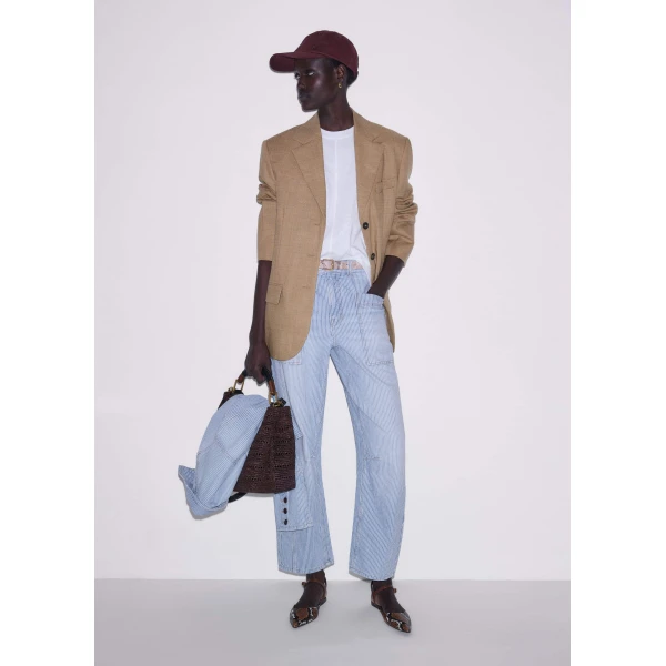 Slub Jersey – luxury British White in Me and Em exclusively at Luxury Shoes 