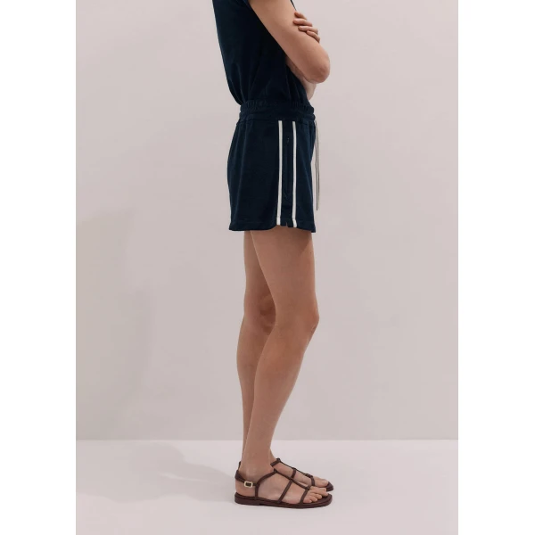 Toweling Jersey – luxury British Blue in Me and Em exclusively at Luxury Shoes 
