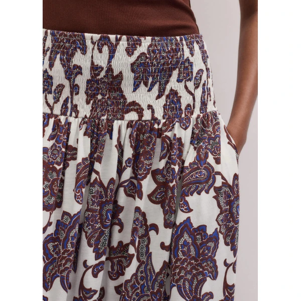 Me and Em Shirred Waist Maxi Skirt