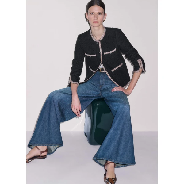 Italian Cotton – luxury British Black in Me and Em exclusively at Luxury Shoes 