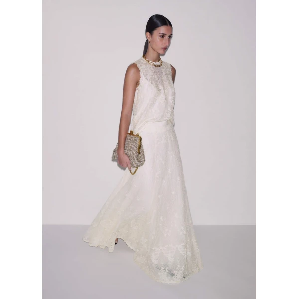 Embroidered Tulle – luxury British Ivory in Me and Em exclusively at Luxury Shoes 