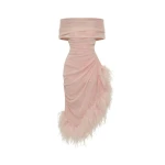 Milla Velvet Dress with Feathers - Dresses - Ukrainian Luxury Evening Gown at Luxury Shoes Milla Velvet Dress with Feathers - Dresses - Ukrainian Luxury Evening Gown at Luxury Shoes
