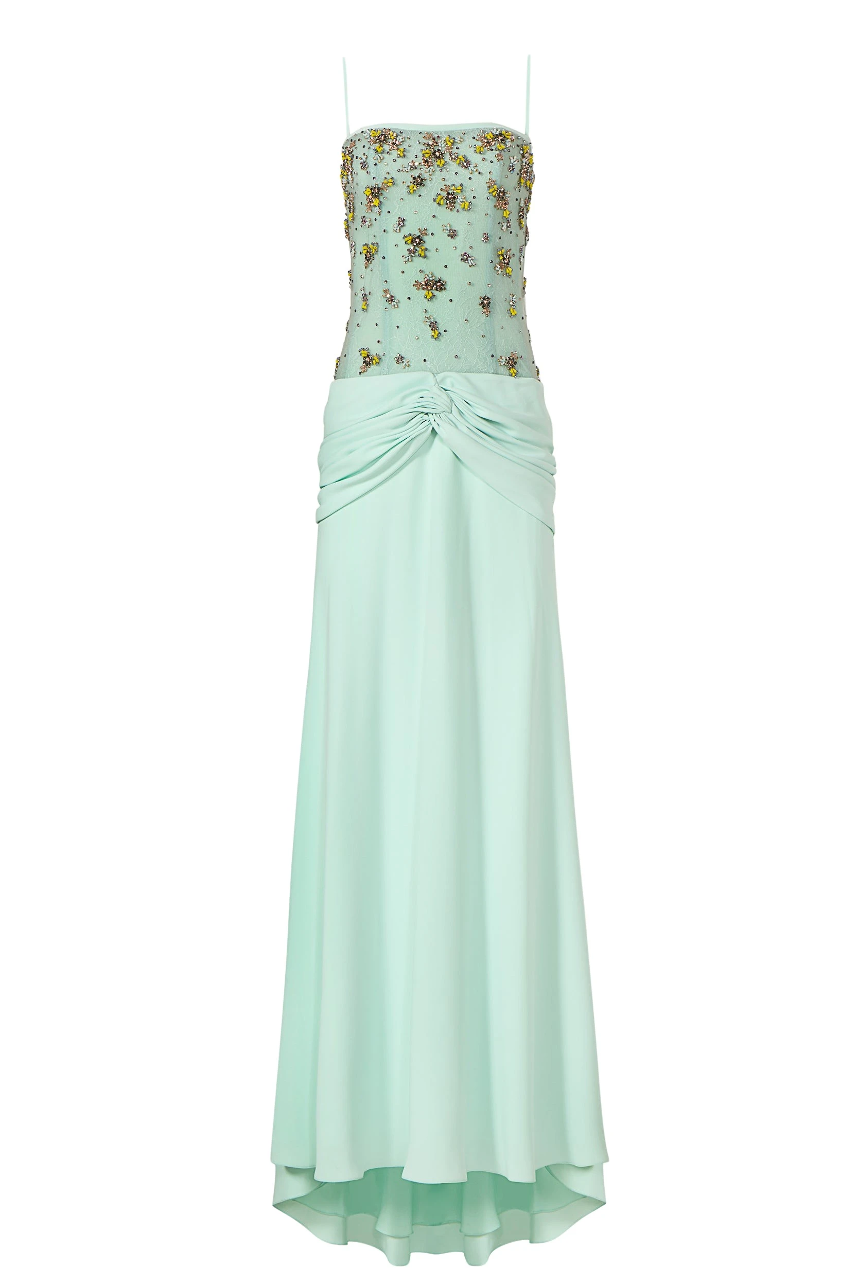 Nissa-Crepe-Embroidered-Tulle-Gown-Costarellos-Dresses87759_nobg Costarellos Dresses - Romantic Greek Lace - Shop at Luxury Shoes