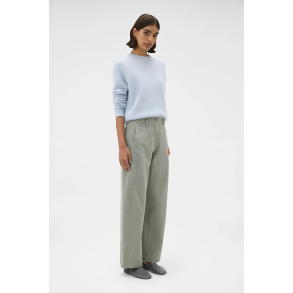Oroton Barrel Twill Leg Pant - Oroton Pants - Australian Heritage Luxury - Shop at Luxury Shoes 