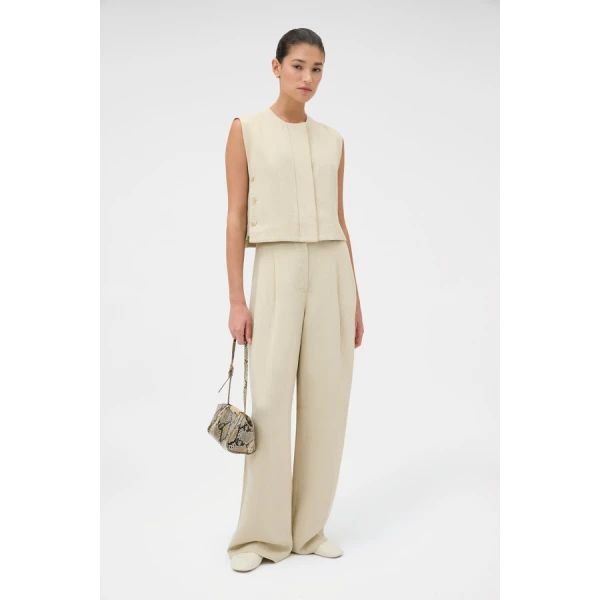 Oroton Button Detail Vest - Oroton Tops - Australian Heritage Luxury - Shop at Luxury Shoes 
