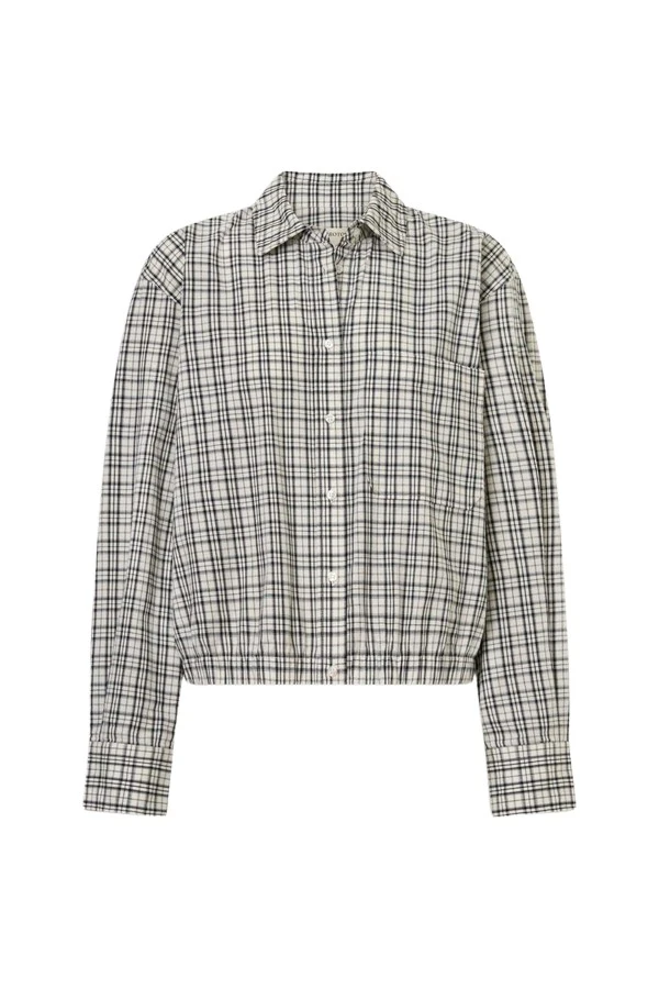 Oroton-Check-Bomber-Shirt71882_nobg Oroton Check Bomber Shirt - Oroton Tops - Australian Heritage Luxury - Shop at Luxury Shoes