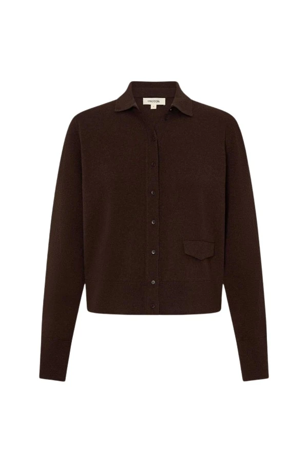 Oroton-Collar-Cardigan-817672_nobg Oroton Collar Cardigan - Oroton Knitwear - Australian Heritage Luxury - Shop at Luxury Shoes