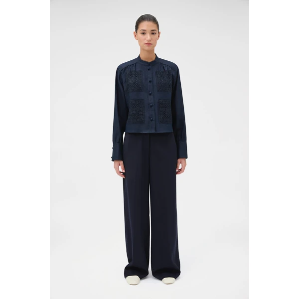 Oroton Flat Front Pant - Oroton Pants - Australian Heritage Luxury - Shop at Luxury Shoes 