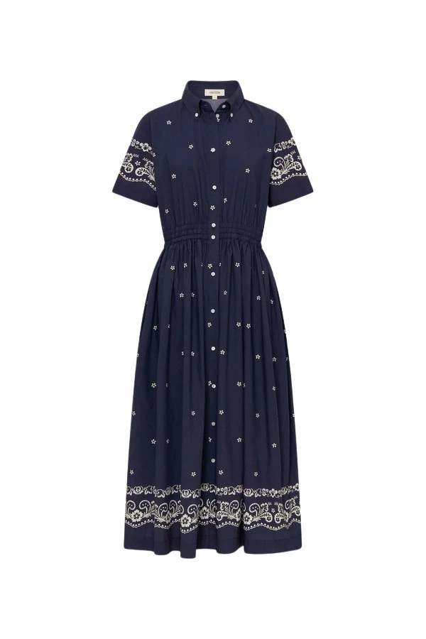 Oroton-Floral-Bandana-Shirt-Dress92685_nobg Oroton Floral Bandana Shirt Dress - Oroton Dresses - Australian Heritage Luxury - Shop at Luxury Shoes