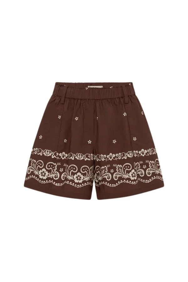 Oroton-Floral-Bandana-Short92736_nobg Oroton Floral Bandana Short - Oroton Shorts - Australian Heritage Luxury - Shop at Luxury Shoes