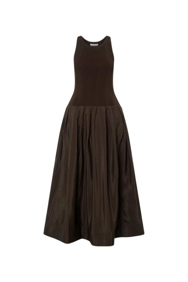 Oroton-Knit-Bodice-Midi-Dress-925656_nobg Oroton Knit Bodice Midi Dress - Oroton Dresses - Australian Heritage Luxury - Shop at Luxury Shoes