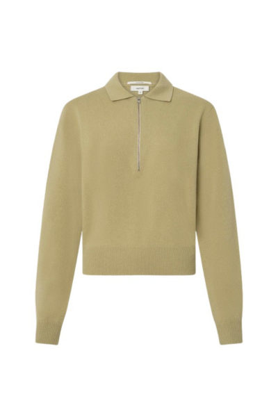 Oroton Long Sleeve Zip Polo - Oroton Tops - Australian Heritage Luxury - Shop at Luxury Shoes 