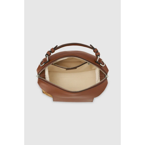 Oroton Mica Mini Bowler Suede - Bags - Australian Luxury Leather Handbag at Luxury Shoes 