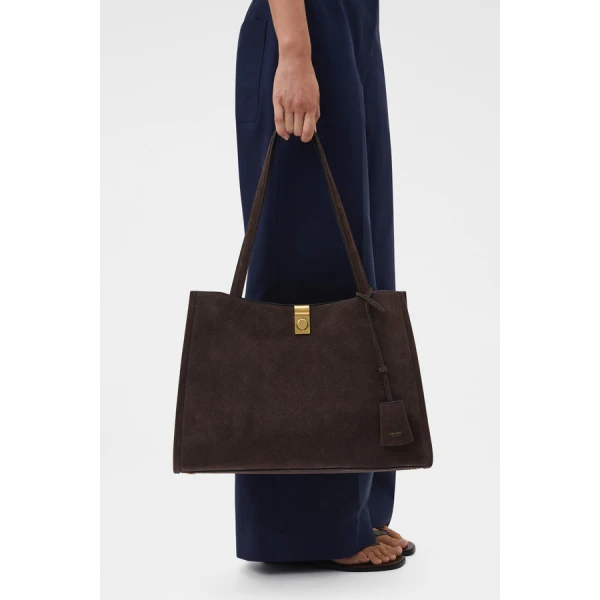 Oroton Mille Work Tote Suede - Bags - Australian Luxury Leather Handbag at Luxury Shoes 