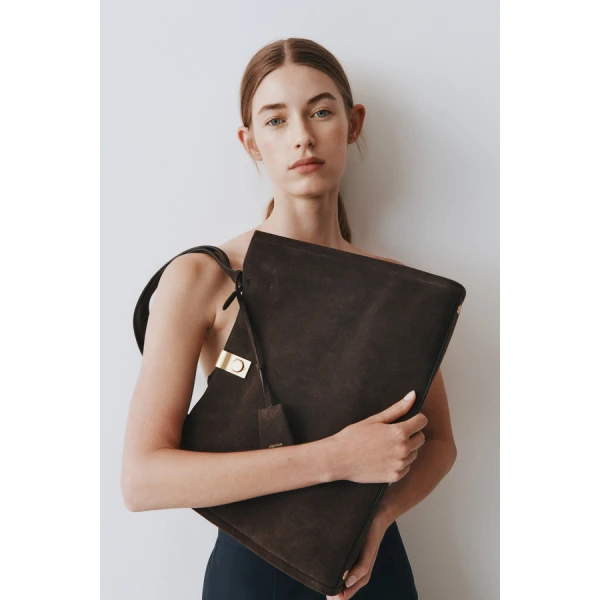Oroton Mille Work Tote Suede - Bags - Australian Luxury Leather Handbag at Luxury Shoes 