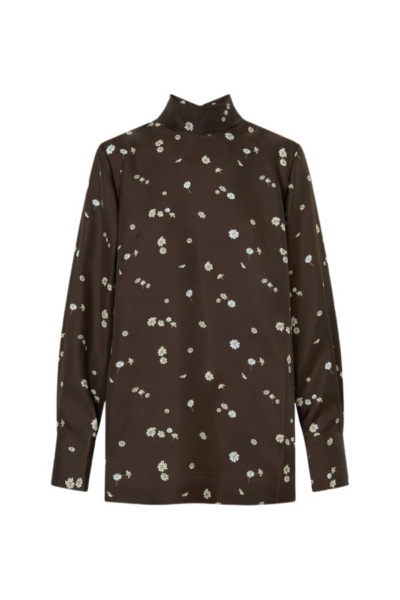 Oroton Mini Daisy Tie Neck Tunic - Oroton Tops - Australian Heritage Luxury - Shop at Luxury Shoes 