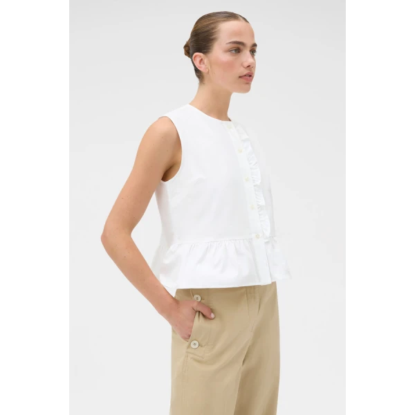 Oroton Oxford Peplum Top - Oroton Tops - Australian Heritage Luxury - Shop at Luxury Shoes 
