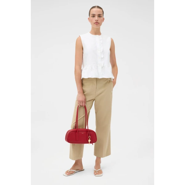 Oroton Oxford Peplum Top - Oroton Tops - Australian Heritage Luxury - Shop at Luxury Shoes 