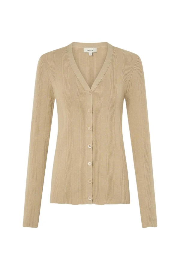 Oroton-Ribbed-Cardigan-765915_nobg Oroton Ribbed Cardigan - Oroton Knitwear - Australian Heritage Luxury - Shop at Luxury Shoes