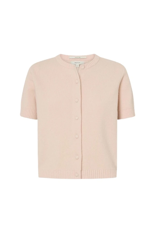Oroton-Short-Sleeve-Crew-Cardigan-916965_nobg Oroton Short Sleeve Crew Cardigan - Oroton Knitwear - Australian Heritage Luxury - Shop at Luxury Shoes
