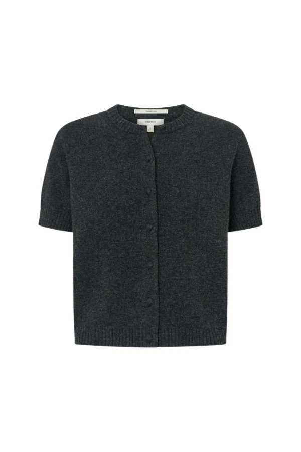 Oroton-Short-Sleeve-Crew-Cardigan74268_nobg Oroton Short Sleeve Crew Cardigan - Oroton Knitwear - Australian Heritage Luxury - Shop at Luxury Shoes