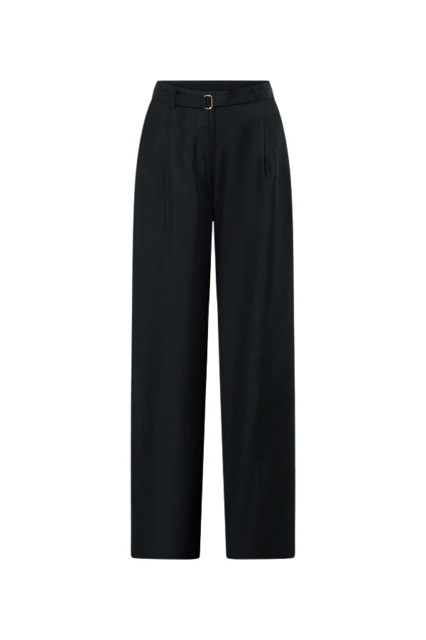 Oroton-Silk-Belt-Detail-Pant55658_nobg Oroton Silk Belt Detail Pant - Oroton Pants - Australian Heritage Luxury - Shop at Luxury Shoes