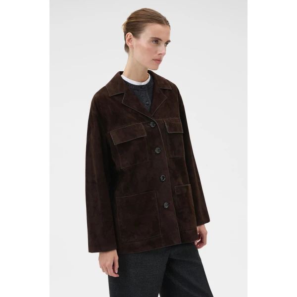 Oroton Suede Jacket - Oroton Jackets - Australian Heritage Luxury - Shop at Luxury Shoes 