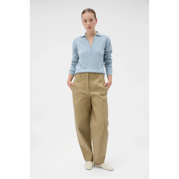Oroton Tailored Curved Leg Pant - Oroton Pants - Australian Heritage Luxury - Shop at Luxury Shoes 