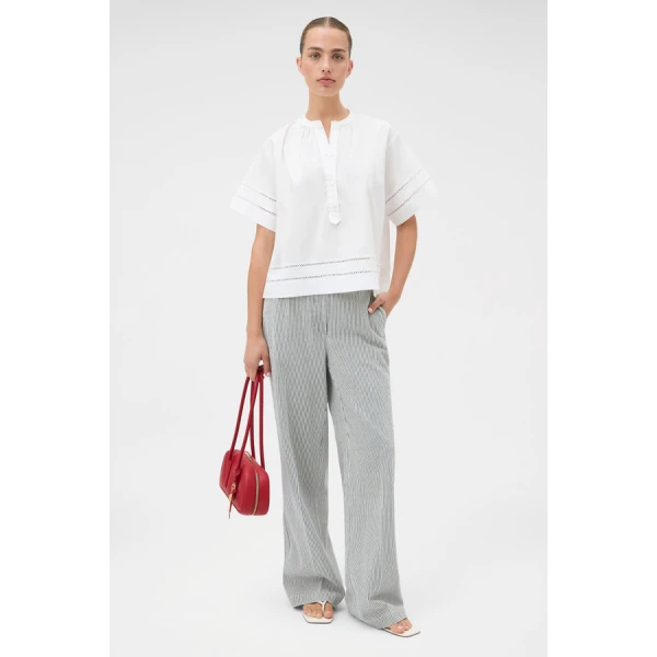 Oroton Trim Detail Smock - Oroton Tops - Australian Heritage Luxury - Shop at Luxury Shoes 