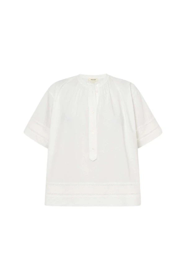Oroton-Trim-Detail-Smock-627709_nobg Oroton Trim Detail Smock - Oroton Tops - Australian Heritage Luxury - Shop at Luxury Shoes
