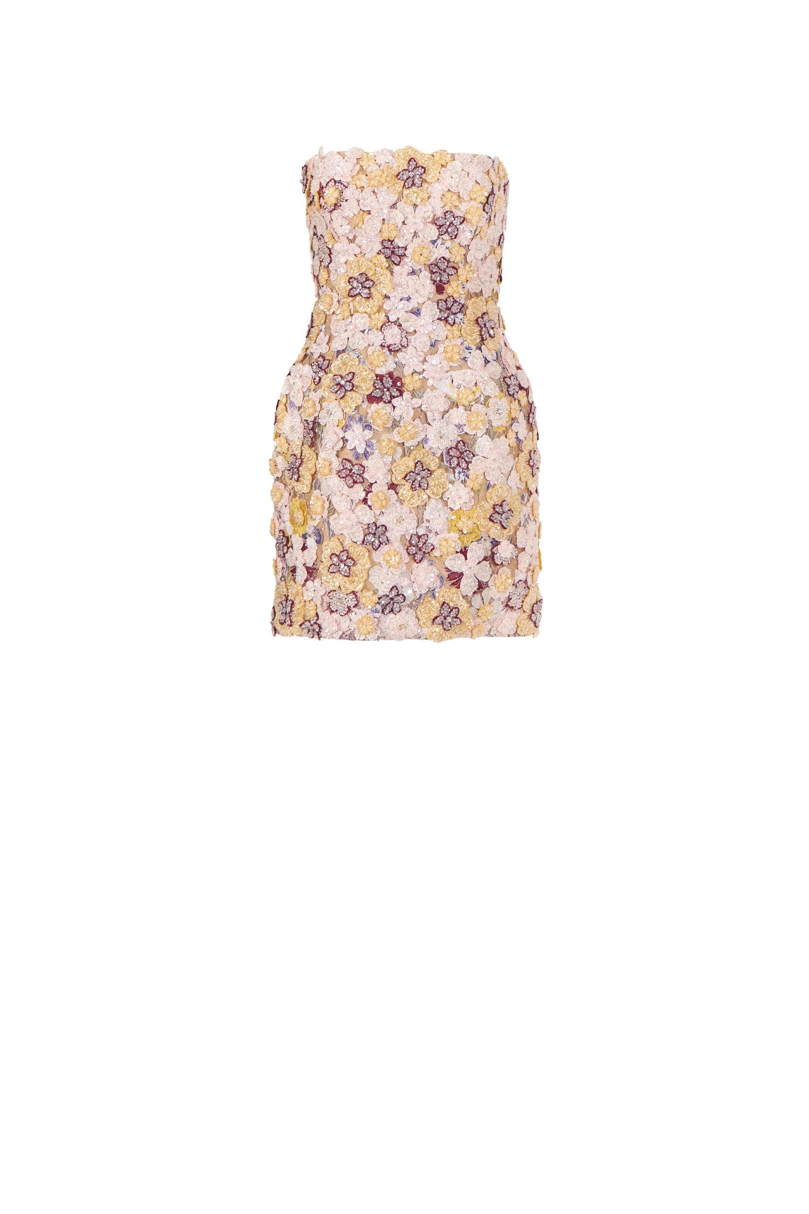 Sirra-Embroidered-Strapless-Mini-Dress-Costarellos-Dresses95452_nobg Costarellos Dresses - Romantic Greek Lace - Shop at Luxury Shoes